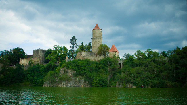 Обои картинки фото zvikov castle, города, замки Чехии, zvikov, castle