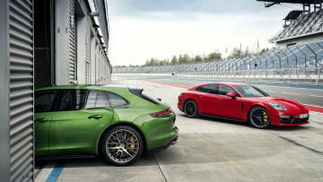 обоя 2019 porsche panamera sport turismo gts,  porsche panamera gts, автомобили, porsche, суперкар, 2019, panamera, gts, sport, turismo, красный, порше