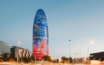 обоя torre agbar, барселона, города, барселона , испания, башня, агбар, архитектура, необычные, здания