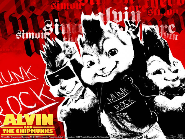 Обои картинки фото alvin, and, the, chipmunks, мультфильмы