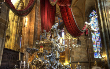 Картинка st vitus cathedral interior prague разное религия