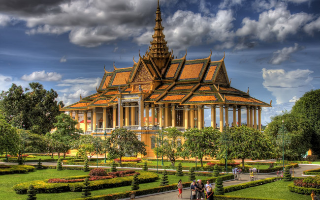 Обои картинки фото the, grand, palace, of, bangkok, thailand, города, бангкок, таиланд