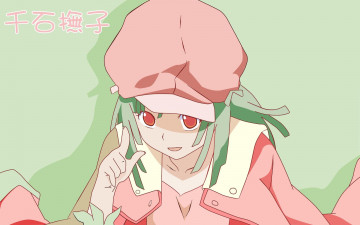 Картинка аниме bakemonogatari sengoku+nadeko шляпа пиджак девушка
