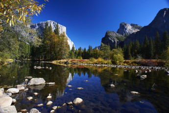 Картинка природа реки озера калифорния йосемити