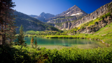 Картинка природа реки озера сша америка национальный парк