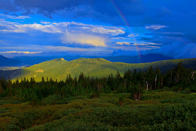 Обои картинки фото природа, радуга, сша, америка, национальный, парк