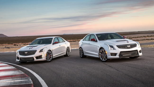 Обои картинки фото cadillac ats-v and cts-v championship editions 2018, автомобили, cadillac, ats-v, cts-v, championship, editions, 2018