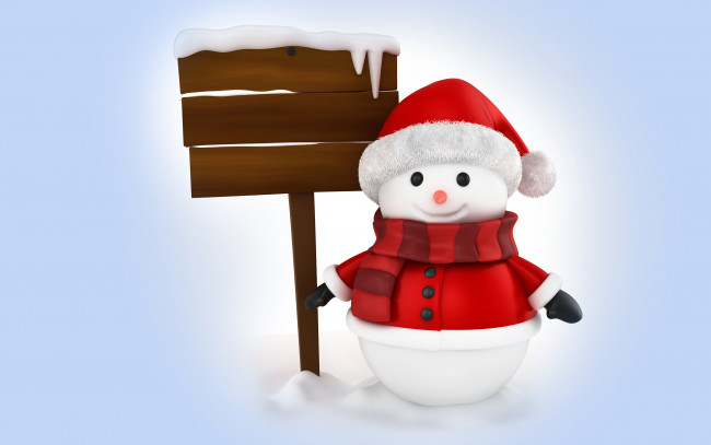 Обои картинки фото праздничные, снеговики, снеговик