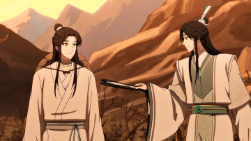 Картинка аниме tian+guan+ci+fu персонажи горы