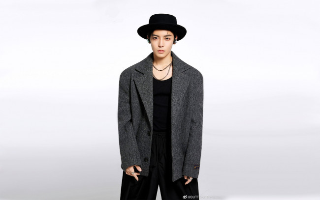 Обои картинки фото мужчины, hou ming hao, актер, шляпа, пальто