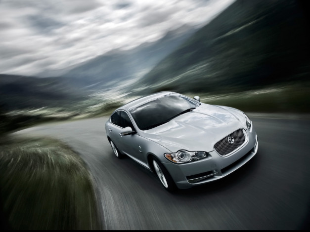 Обои картинки фото 2009, jaguar, xf, diesel, автомобили