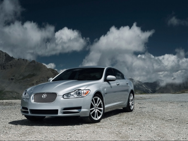 Обои картинки фото 2009, jaguar, xf, diesel, автомобили