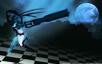 Картинка аниме black rock shooter