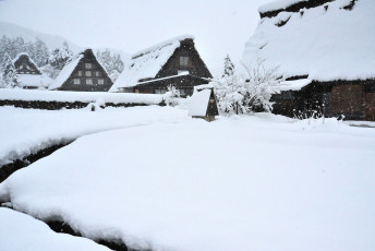 Картинка разное сооружения постройки снег дома