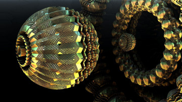 Картинка 3д графика fractal фракталы аьстракция