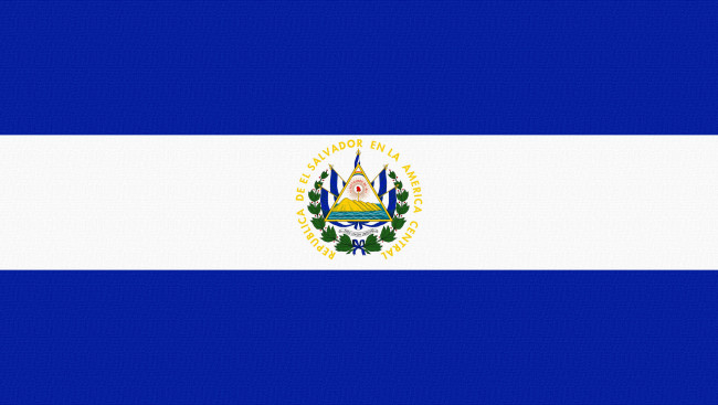 Обои картинки фото разное, флаги, гербы, сальвадор, герб, флаг