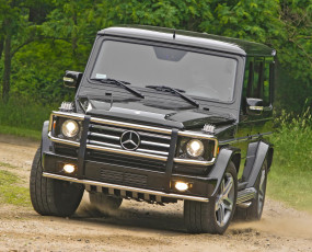 Картинка автомобили mercedes-benz mercedes g55 темный кубик гелендваген amg