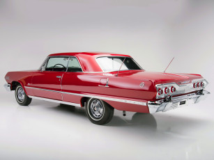 Картинка chevrolet+impala+ss+327+hp+sport+coupe+1963 автомобили chevrolet auto
