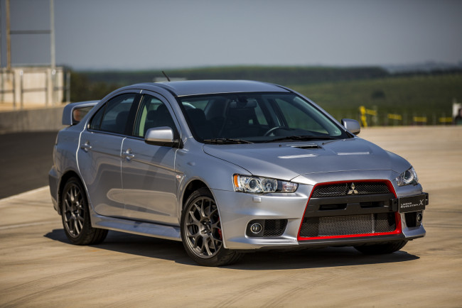 Обои картинки фото автомобили, mitsubishi, evolution, x, lancer, серый, 2014г, john, easton