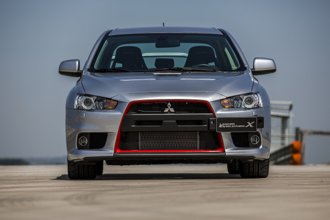 Обои картинки фото автомобили, mitsubishi, lancer, серый, 2014г, john, easton, evolution, x