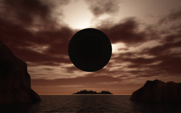Картинка 3д+графика атмосфера настроение+ atmosphere+ +mood+ горы планета поверхность