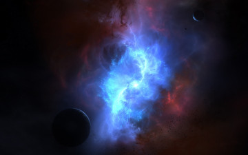 Картинка космос галактики туманности планеты туманность цвета астероиды свечение