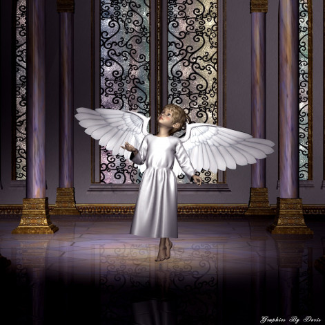 Обои картинки фото 3д, графика, angel, ангел