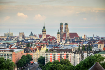 Картинка мюнхен+ германия города -+панорамы дома собор