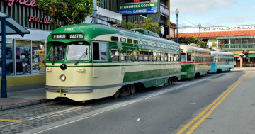 Картинка техника трамваи город улица рельсы трамвай