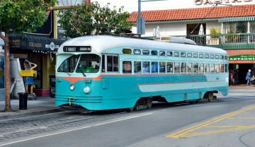 Картинка техника трамваи рельсы город улица трамвай