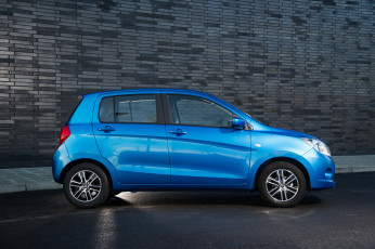 обоя автомобили, suzuki, uk-spec, celerio, синий, 2015г