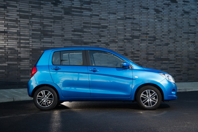 Обои картинки фото автомобили, suzuki, uk-spec, celerio, синий, 2015г