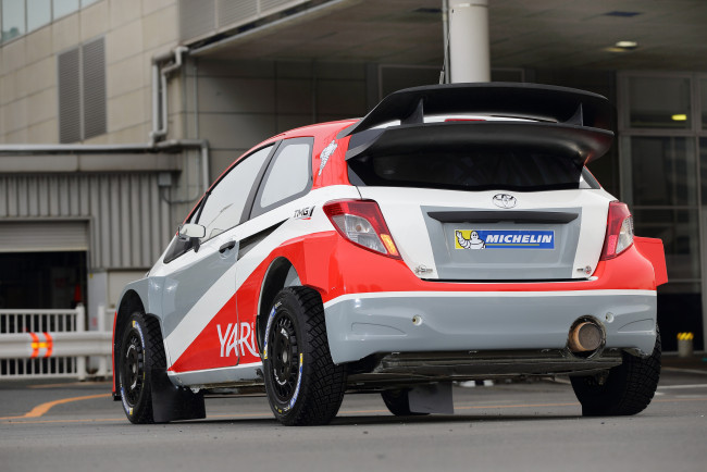 Обои картинки фото автомобили, toyota, xp130, prototype, yaris, wrc, 2015г