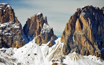 Картинка природа горы скалы снег камни осыпи