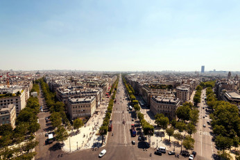 обоя города, париж , франция, панорама, улицы