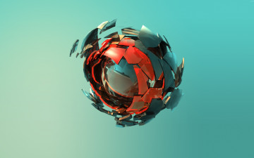 Картинка 3д+графика шары+ balls осколки шар