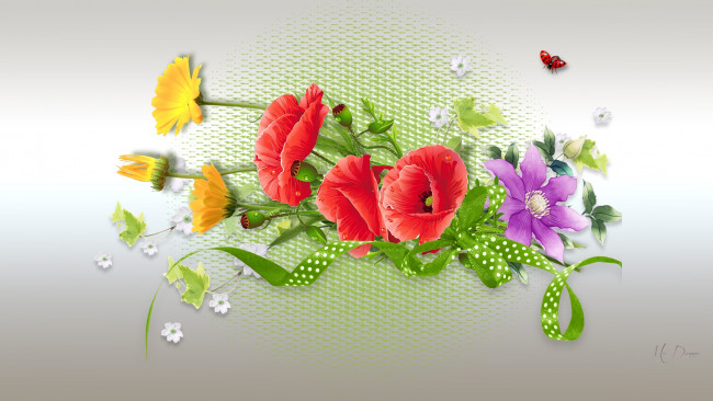 Обои картинки фото векторная графика, цветы , flowers, цветы, фон