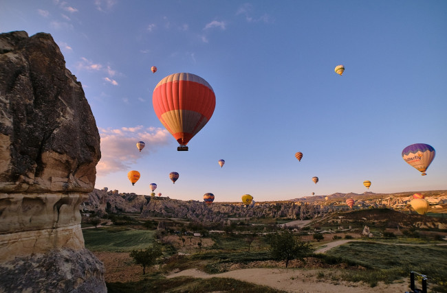 Обои картинки фото воздушные шары каппадокия турция, авиация, воздушные шары дирижабли, воздушные, шары, каппадокия, турция, полёт