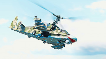 Картинка авиация вертолёты ссср россия ка-52 ударный вертолёт