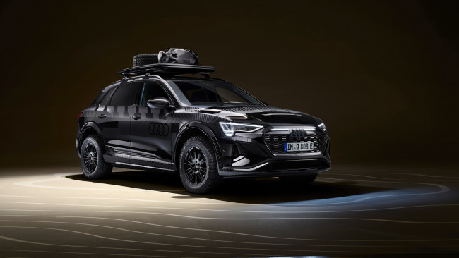 Обои картинки фото автомобили, audi, q8, sq8, e-tron, dakar, edition, 2024