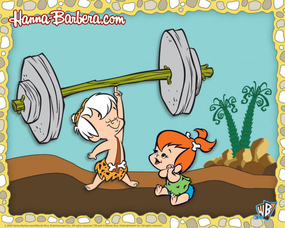 Обои картинки фото флинстоуны, мультфильмы, the, flintstones