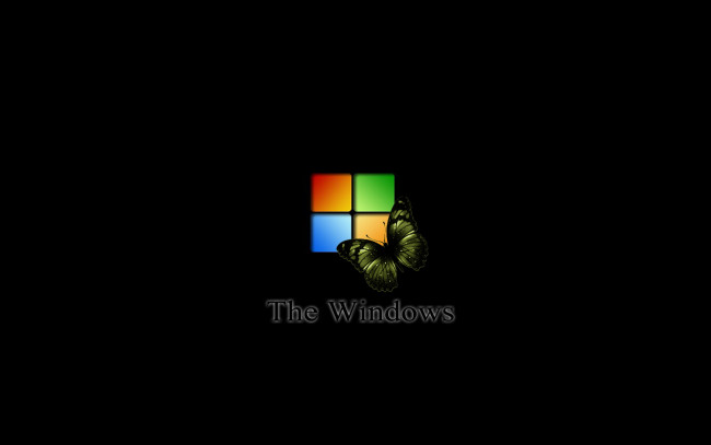 Обои картинки фото компьютеры, windows, xp, бабочка