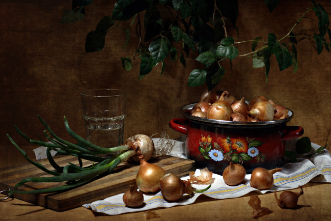 Обои картинки фото еда, натюрморт, лук, луковицы