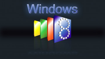 Картинка компьютеры windows+8 операционная система логотип фон