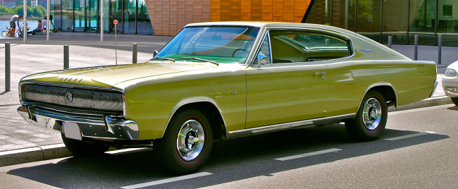 Обои картинки фото автомобили, выставки и уличные фото, 1966, charger, dodge