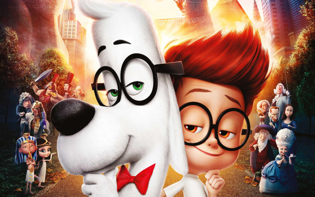 Обои картинки фото mr,  peabody & sherman, мультфильмы, приключения, мистера, пибоди, и, шермана