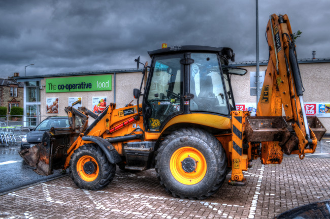 Обои картинки фото jcb 3cx, техника, тракторы, трактор, колесный, универсальный