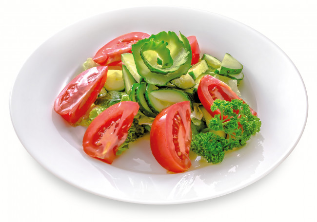 Обои картинки фото еда, салаты,  закуски, салат, помидоры, томаты