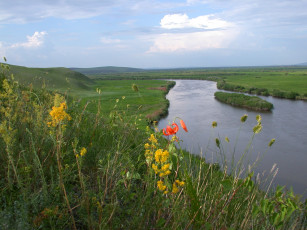 Картинка аргунь природа реки озера россия забайкалье река