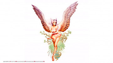 Картинка календари фэнтези девушка крылья